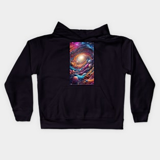 The melting galaxy Kids Hoodie